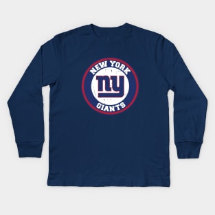 New York Giants Football Retro! Kids Long Sleeve T-Shirt